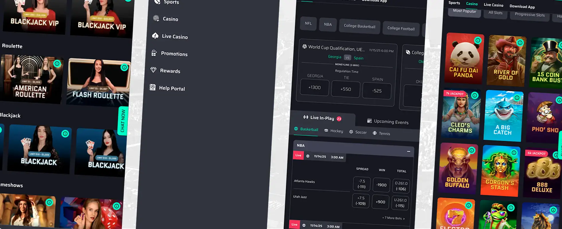 Example-of-a-sports-and-casino-betting-interface-Lucky-Rebel