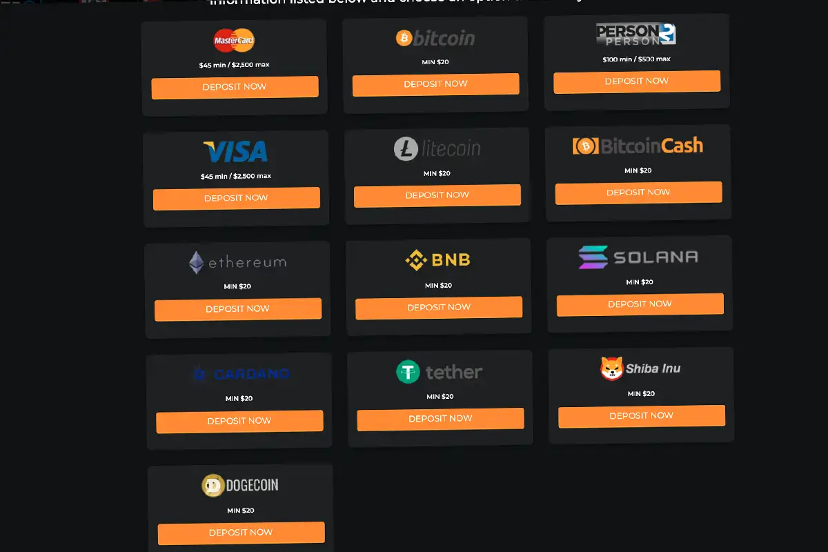 Mybookie-deposit-options-available