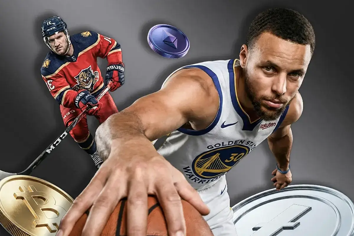 Basketball-and-hockey-players-with-cryptocurrency-coins-promoting-crypto-sports-betting