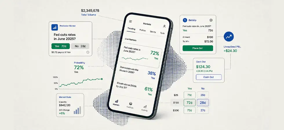 Illustration-of-a-Prediction-Market-interface-featuring-questions-and-bets