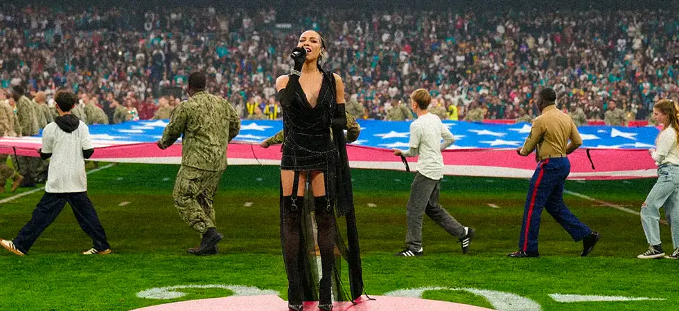 Karina-Pasian-singing-the-national-anthem-in-NFL-match