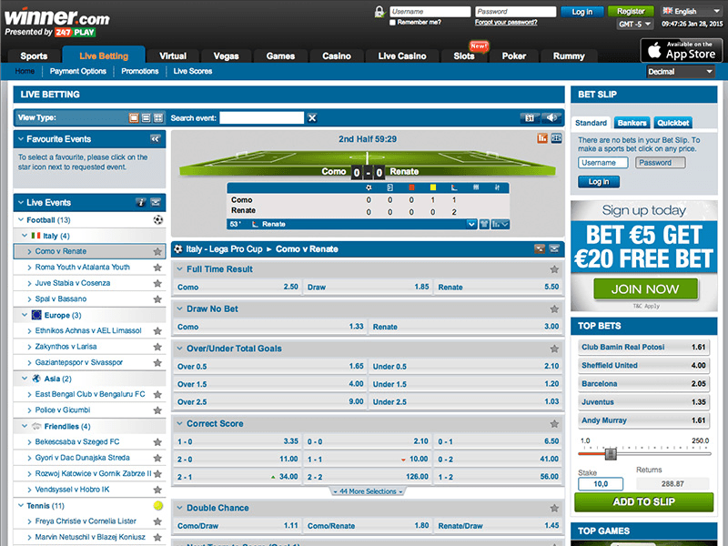 Winner Sportsbook Sign Up Bonus Winner Sports Promotions